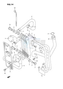 DR650 (E4) drawing OIL COOLER