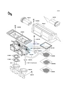 JET SKI 800 SX-R JS800ABF EU drawing Flame Arrester