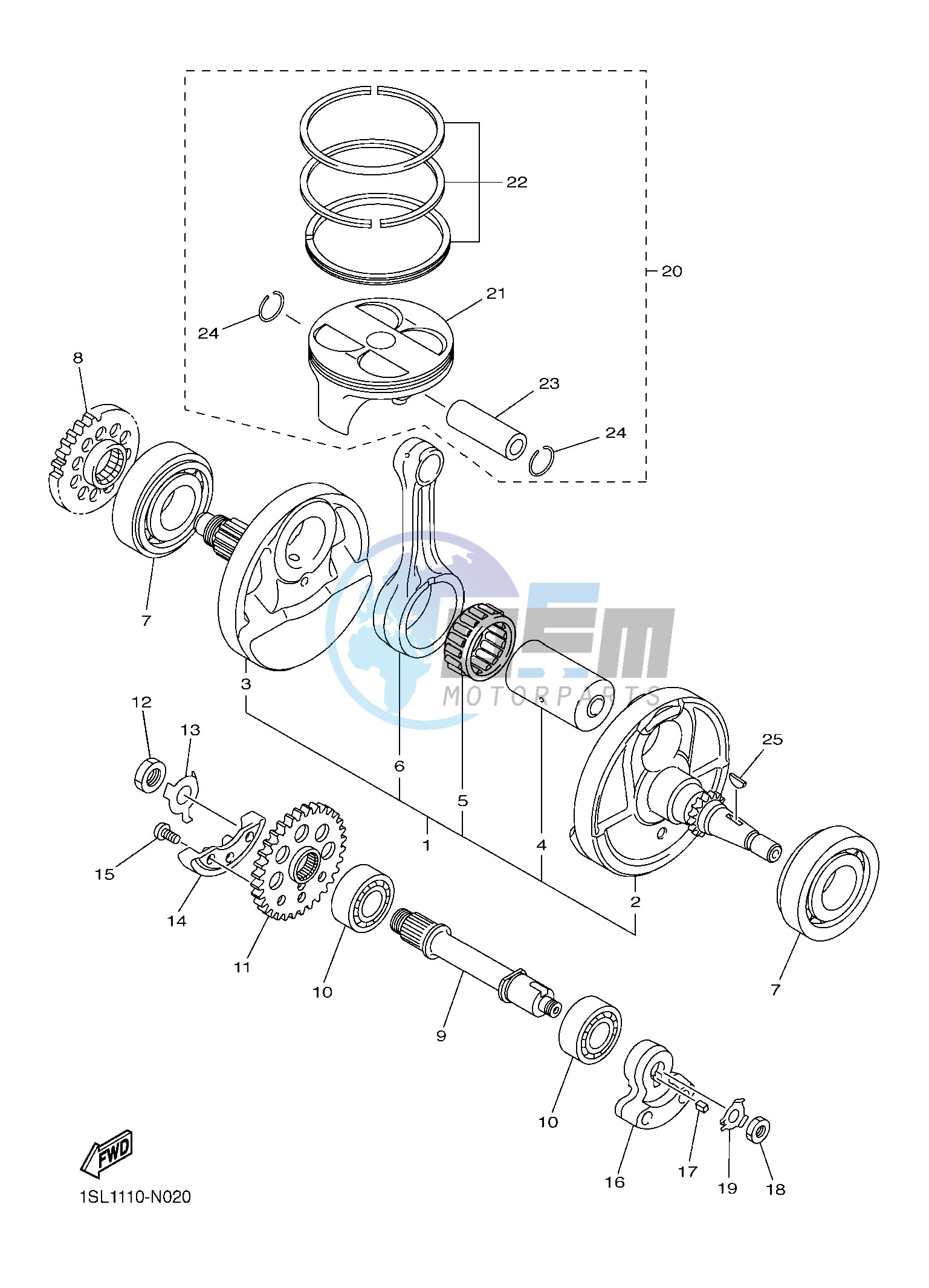 CRANKSHAFT & PISTON