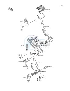 VN 1500 A [VULCAN 88] (A6-A9) [VULCAN 88] drawing BRAKE PEDAL_TORQUE LINK