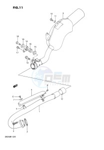 DR250 (E24) drawing MUFFLER