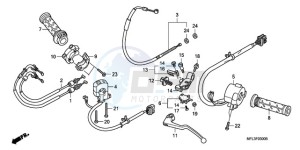 CBR1000RA9 France - (F / ABS CMF HRC MKH MME) drawing HANDLE LEVER/SWITCH/CABLE