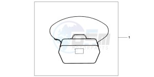 FJS600D 400 SILVER WING drawing TOPO BOX INNERBAG