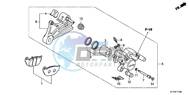 REAR BRAKE CALIPER