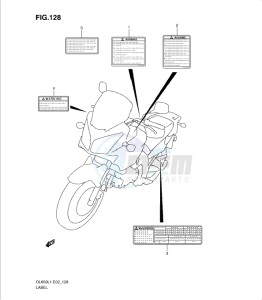 DL650 drawing LABEL (DL650AUEL1 E19)