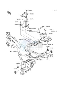 NINJA_250R EX250K9F GB XX (EU ME A(FRICA) drawing Frame Fittings