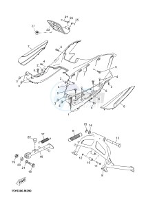 YPR250RA XMAX 250 ABS EVOLIS 250 ABS (1YS7 1YS7 1YS7) drawing STAND & FOOTREST