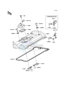 ER-6n ABS ER650B6F GB XX (EU ME A(FRICA) drawing Cylinder Head Cover