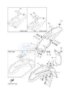 YZ85LW (1SNG 1SNJ 1SPG 1SPJ) drawing FENDER