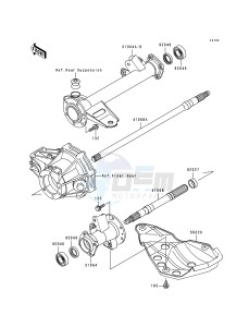 KLF 300 B [BAYOU 300] (B1-B4) [BAYOU 300] drawing REAR AXLE