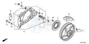 SH125B drawing REAR WHEEL/ SWINGARM