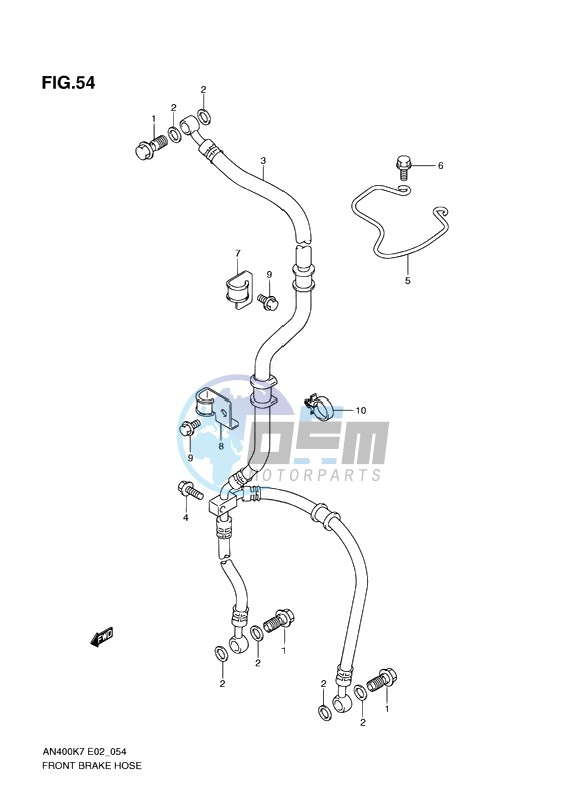 FRONT BRAKE HOSE