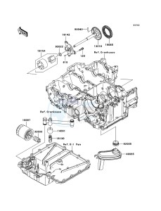 ZZR1400 ABS ZX1400B7F FR GB XX (EU ME A(FRICA) drawing Oil Pump