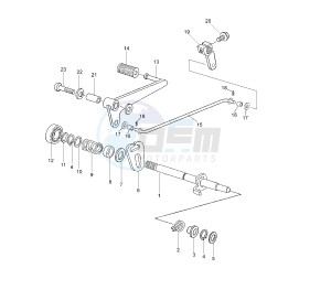 TZR 50 drawing SHIFT SHAFT