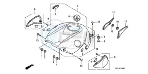 CBR1000RR9 UK - (E / MK) drawing TOP SHELTER