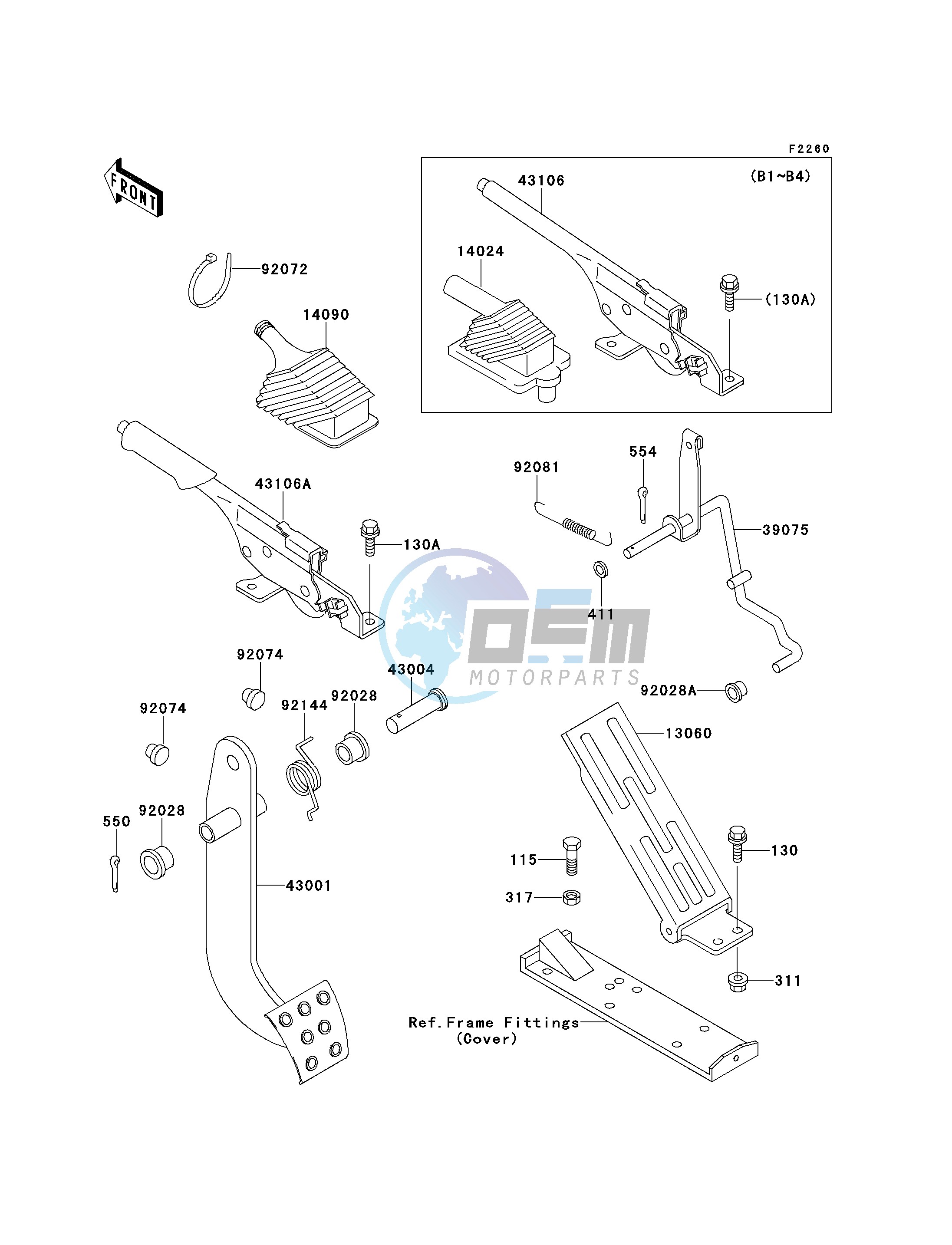 BRAKE PEDAL_THROTTLE LEVER