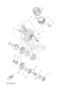 MT125 MT-125 (5D7C 5D7C 5D7C 5D7C) drawing CRANKSHAFT & PISTON