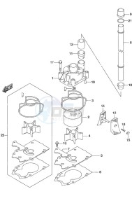 DF 250 drawing Water Pump SS Model