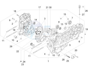 Liberty 125 4t Delivery e3 Single drawing Crankcase