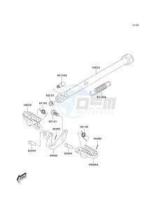 KLX 125 B (B6F) B6F drawing STAND-- S- -