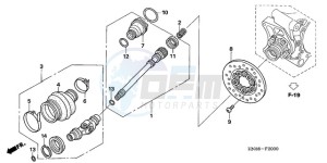 TRX680FA9 Australia - (U) drawing PROPELLER SHAFT