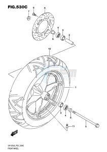 UH125 BURGMAN EU drawing FRONT WHEEL