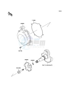 KVF360 4x4 KVF360ACF EU GB drawing Recoil Starter