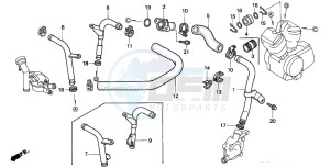 VT1100C2 drawing WATER PIPE (VT1100CV/CW/C2)