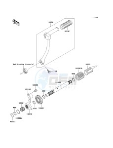 KLX 110 A (KLX110 MONSTER ENERGY) (A6F-A9FA) A6F drawing KICKSTARTER MECHANISM