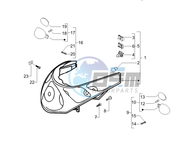 Head lamp - Turn signal lamps