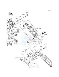 ER-6N_ABS ER650FEF XX (EU ME A(FRICA) drawing Suspension/Shock Absorber