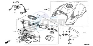 CB1000RD CB1000R UK - (E) drawing FUEL PUMP