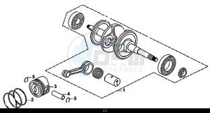 SYMPHONY SR 125 (AZ12W4-EU) (L7-M0) drawing CRANK SHAFT