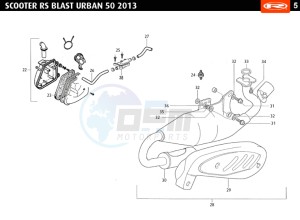 BLAST-URBAN-WHITE 50 drawing EXHAUST - AIR FILTER