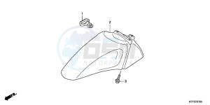 SH125RC drawing FRONT FENDER