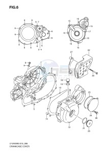 LT-Z400 (E19) drawing CRANKCASE COVER