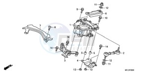 CBR1000RR9 Europe Direct - (ED / MME TRI) drawing STEERING DAMPER