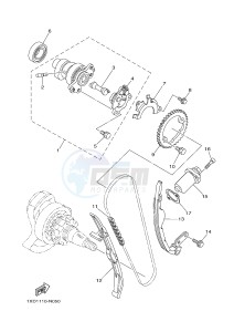 YXM700E YXM70VPXG VIKING EPS (B423) drawing CAMSHAFT & CHAIN