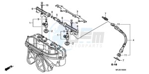 CBR600RAA Korea - (KO / ABS) drawing FUEL INJECTOR