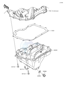 NINJA ZX-10R ZX1000SHF XX (EU ME A(FRICA) drawing Oil Pan