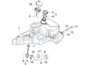 Fly 50 4t (25-30 kmh) drawing Fuel Tank