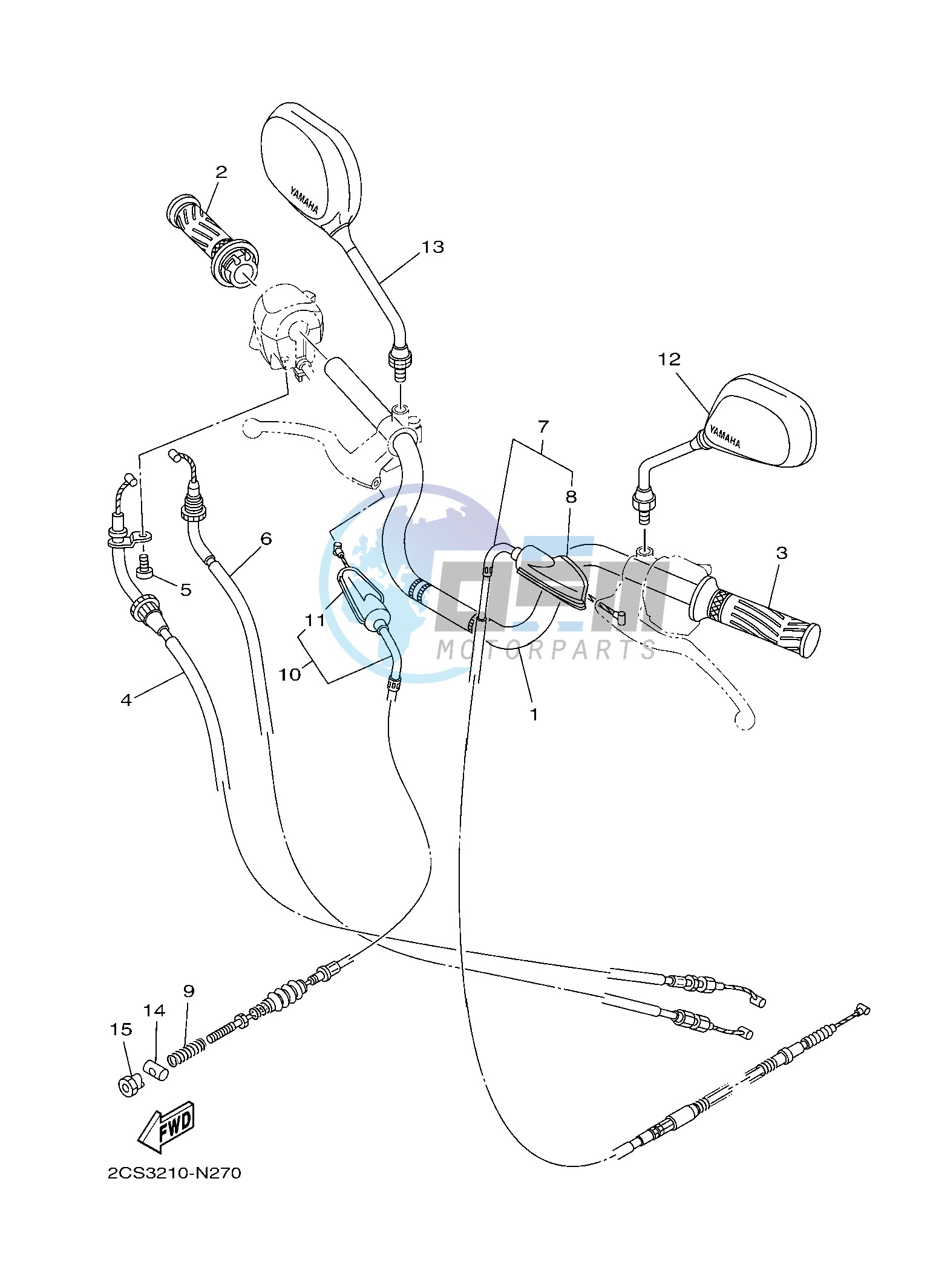 M. STEERING HANDLE & CABLE