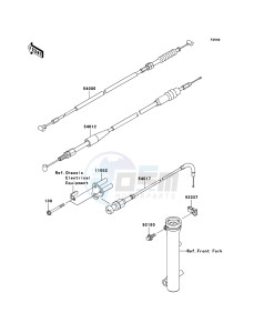 KLX110 KLX110A8F EU drawing Cables