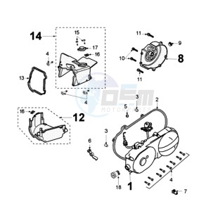 KISBEE drawing CRANKCASE COVER