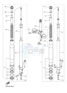 FZ8-NA FZ8 (NAKED, ABS) 800 (59P9) drawing FRONT FORK