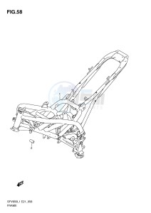 SFV650 (E21) Gladius drawing FRAME (SFV650L1 E21)