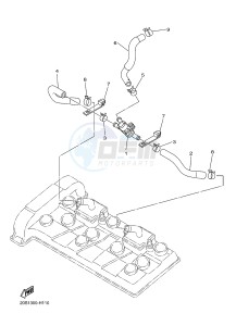 XJ6N ABS 600 XJ6-N (NAKED, ABS) (36B5) drawing AIR INDUCTION SYSTEM