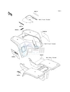 KLF 300 B [BAYOU 300] (B10-B14) [BAYOU 300] drawing DECALS-- RED- --- KLF300-B14- -