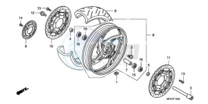 CB1000RA9 UK - (E / ABS MPH) drawing FRONT WHEEL