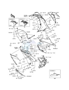 NINJA 300 EX300AGF XX (EU ME A(FRICA) drawing Cowling Lowers